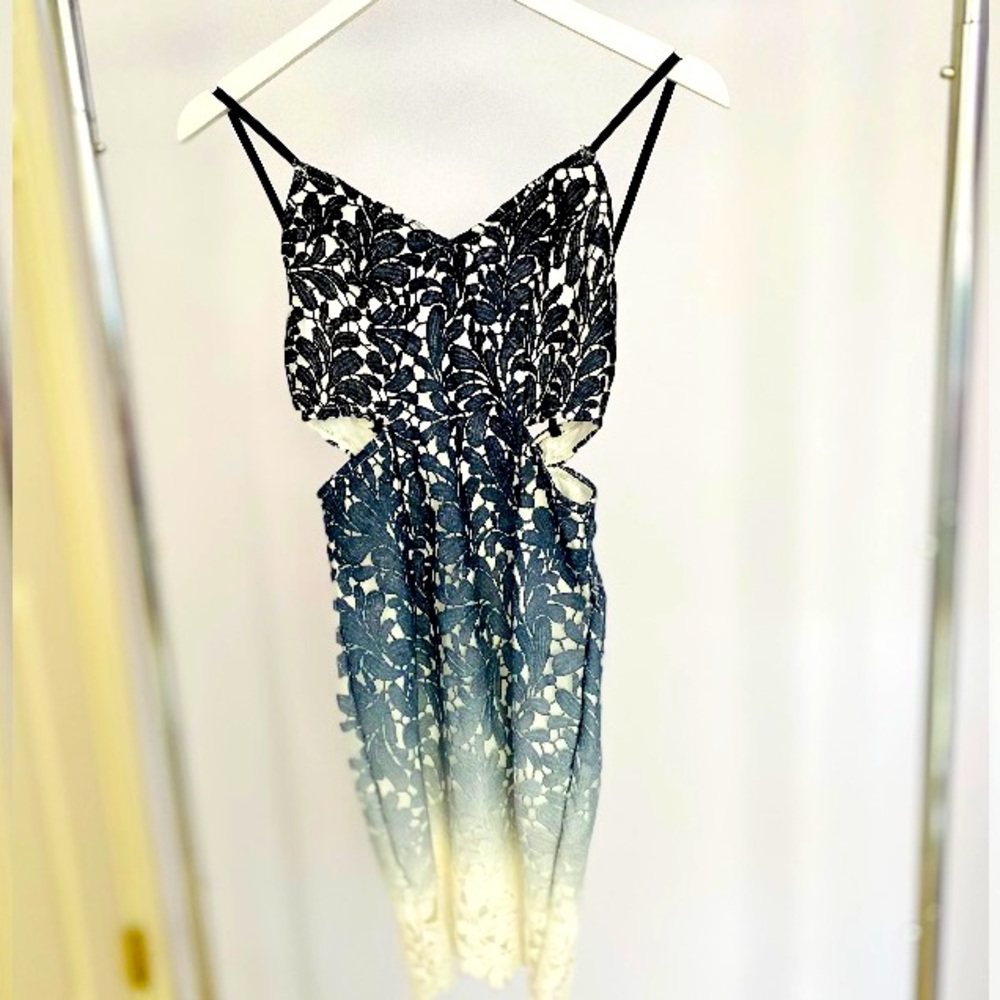 Fashion Nova Ombré Mini Lace Dress